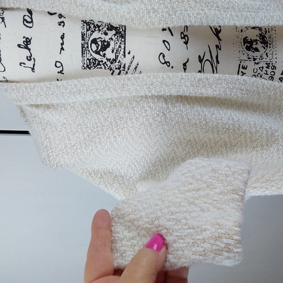 Soft Surroundings- Womens Cream Textured Open Cardigan/Shawl SUPER SOFT Sz.L/XL - Picture 2 of 5